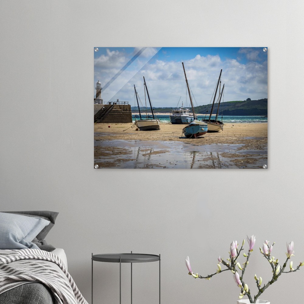 St ives Harbour, Low Tide - Acrylic Fine Art Print - Image 7