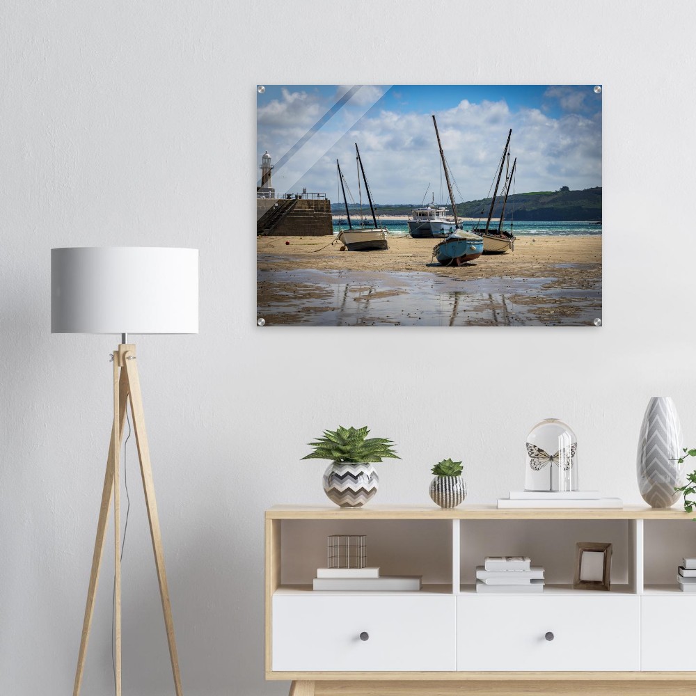 St ives Harbour, Low Tide - Acrylic Fine Art Print - Image 5