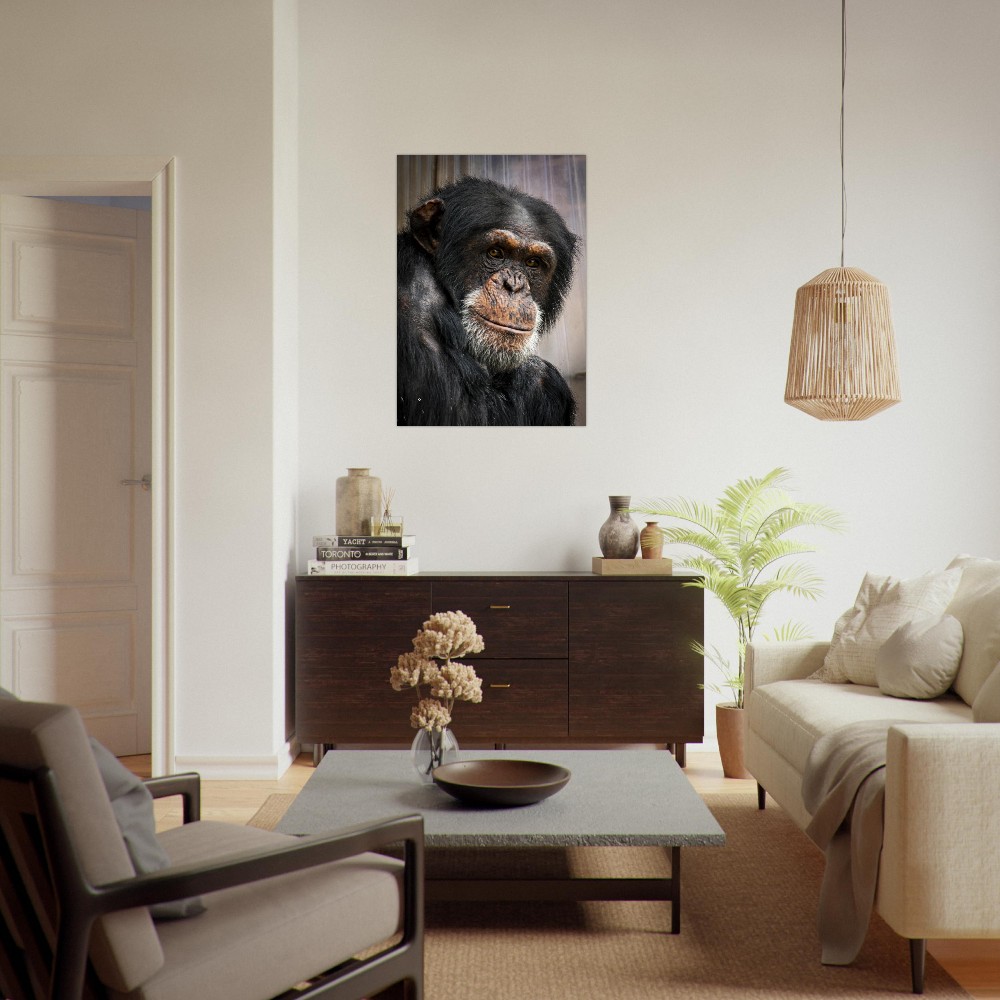 Wise old Chimpanzee - Aluminum fine art Print - Image 6