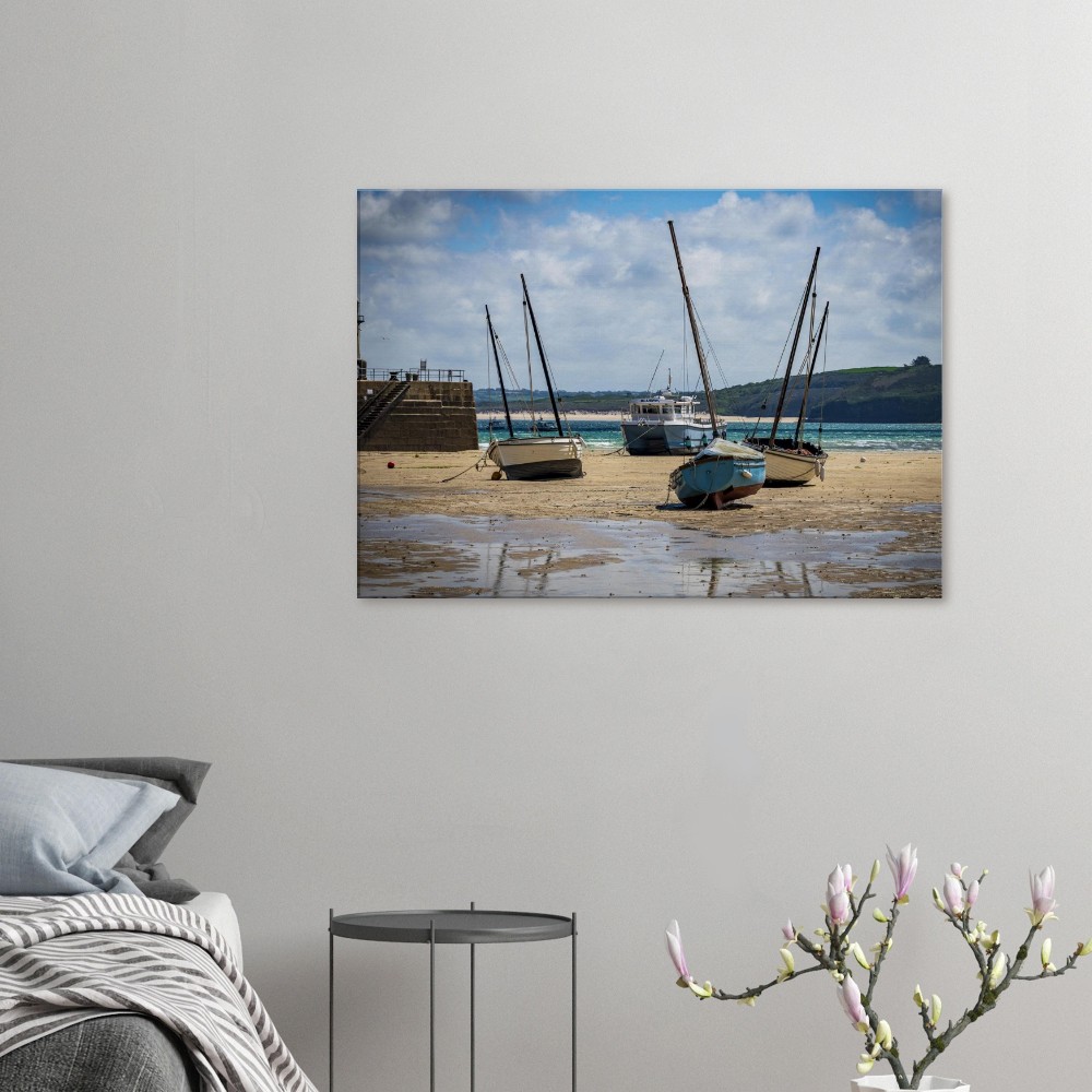 St Ives Harbour, Low Tide - Fine art Canvas print - Image 5