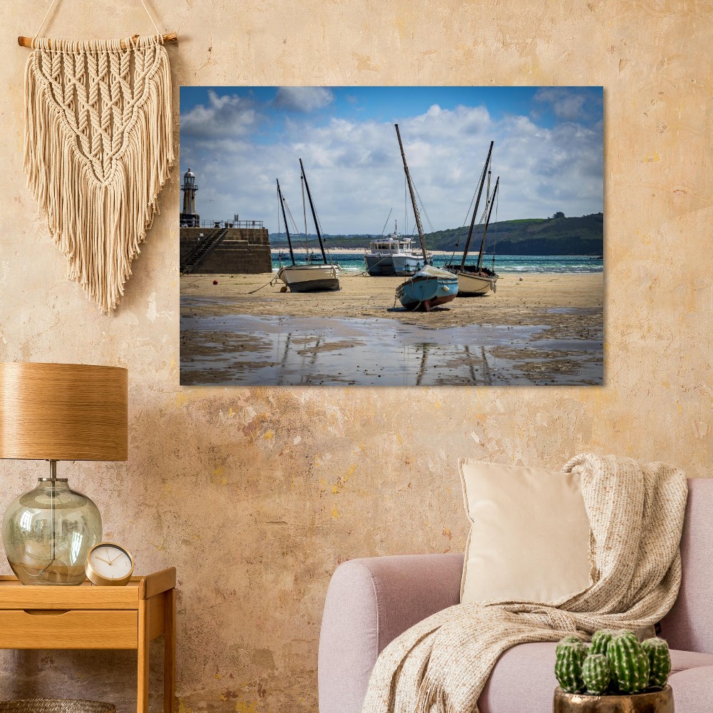 St Ives Bay At Low Tide - Fine art print - Image 6