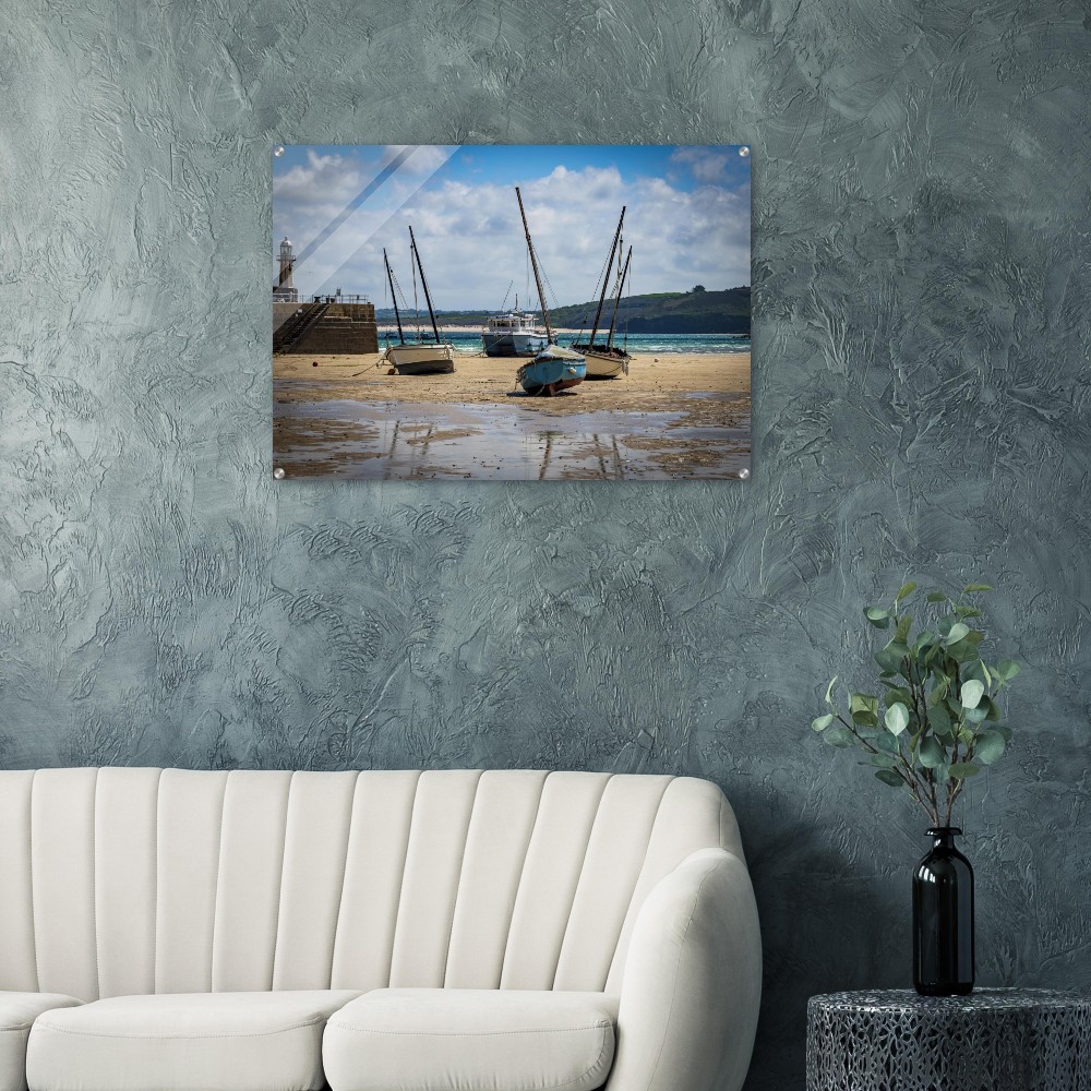 St ives Harbour, Low Tide - Acrylic Fine Art Print - Image 6