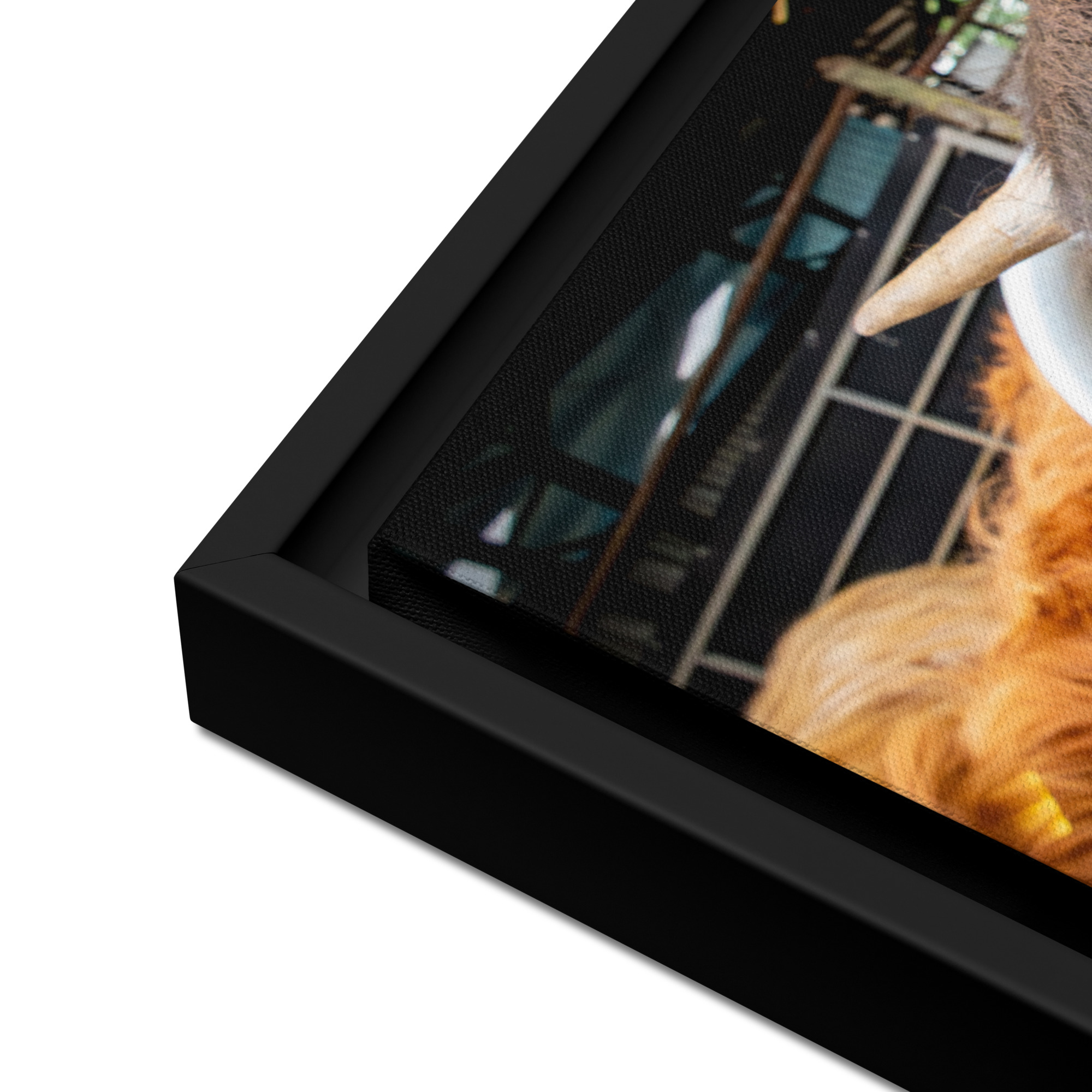 Black Highland Cow - Framed canvas fine art print - Image 6