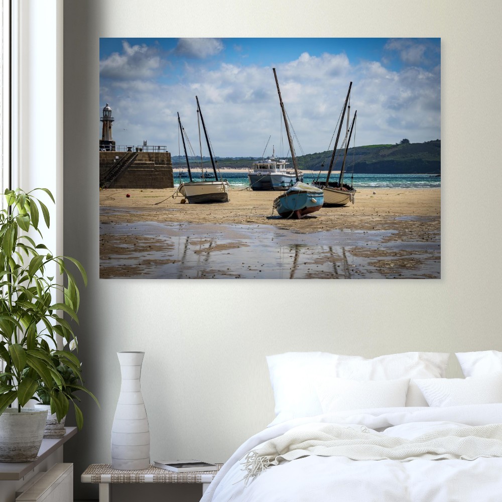 St Ives Bay At Low Tide - Fine art print - Image 3