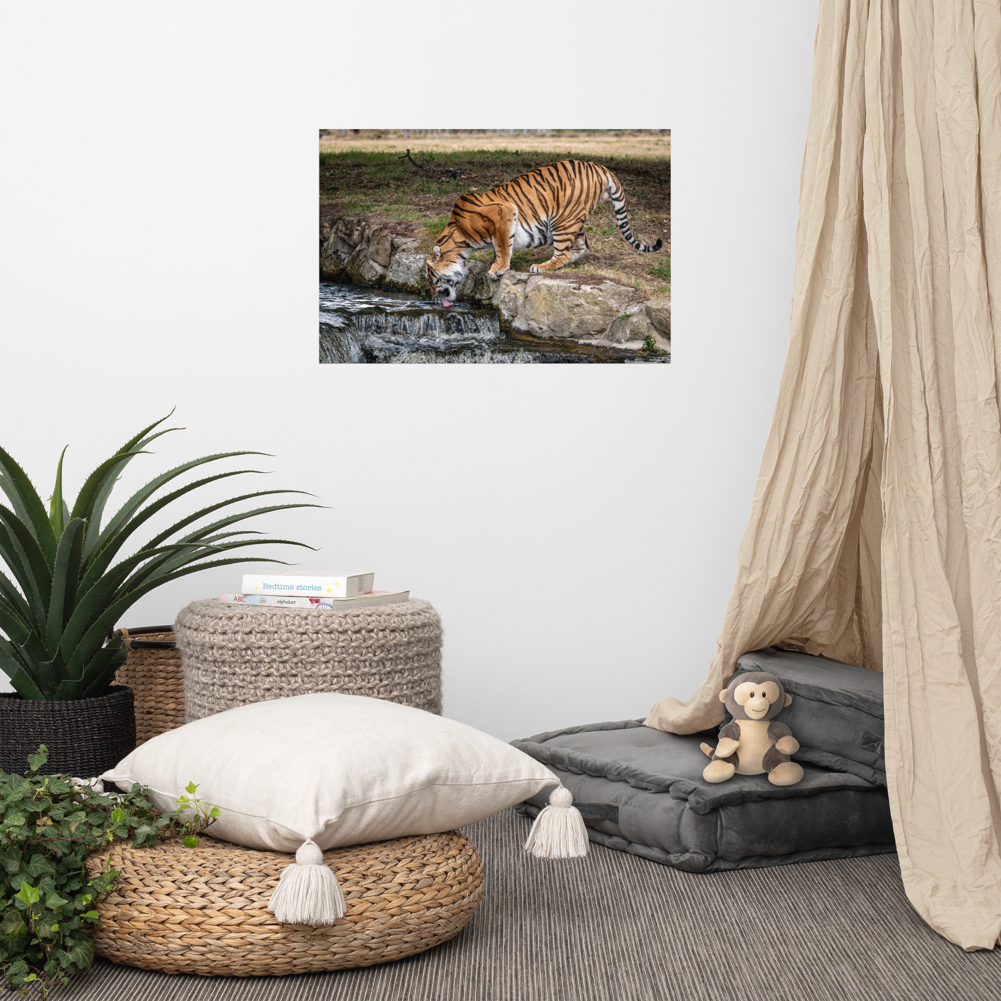 Amur Tiger dinking - Fine art print - Image 5