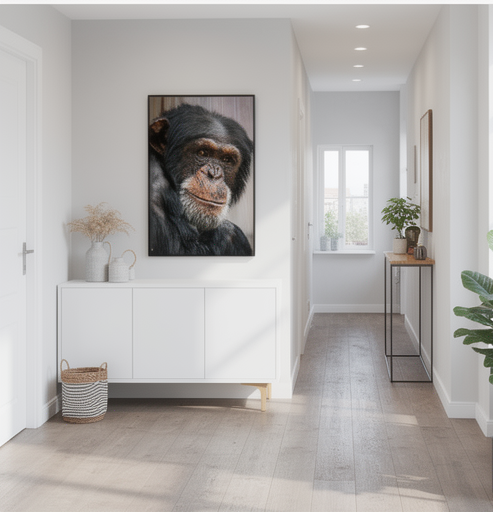 Wise old Chimpanzee - Framed fine art print - Image 6