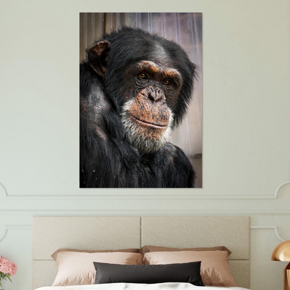 Wise old Chimpanzee - Aluminum fine art Print - Image 5