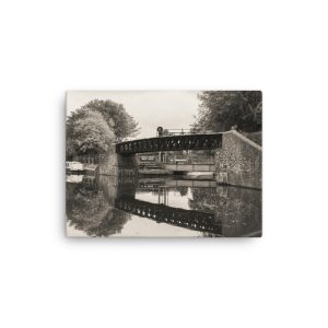 Black Countrty Living Canal - Thin canvas fine art print