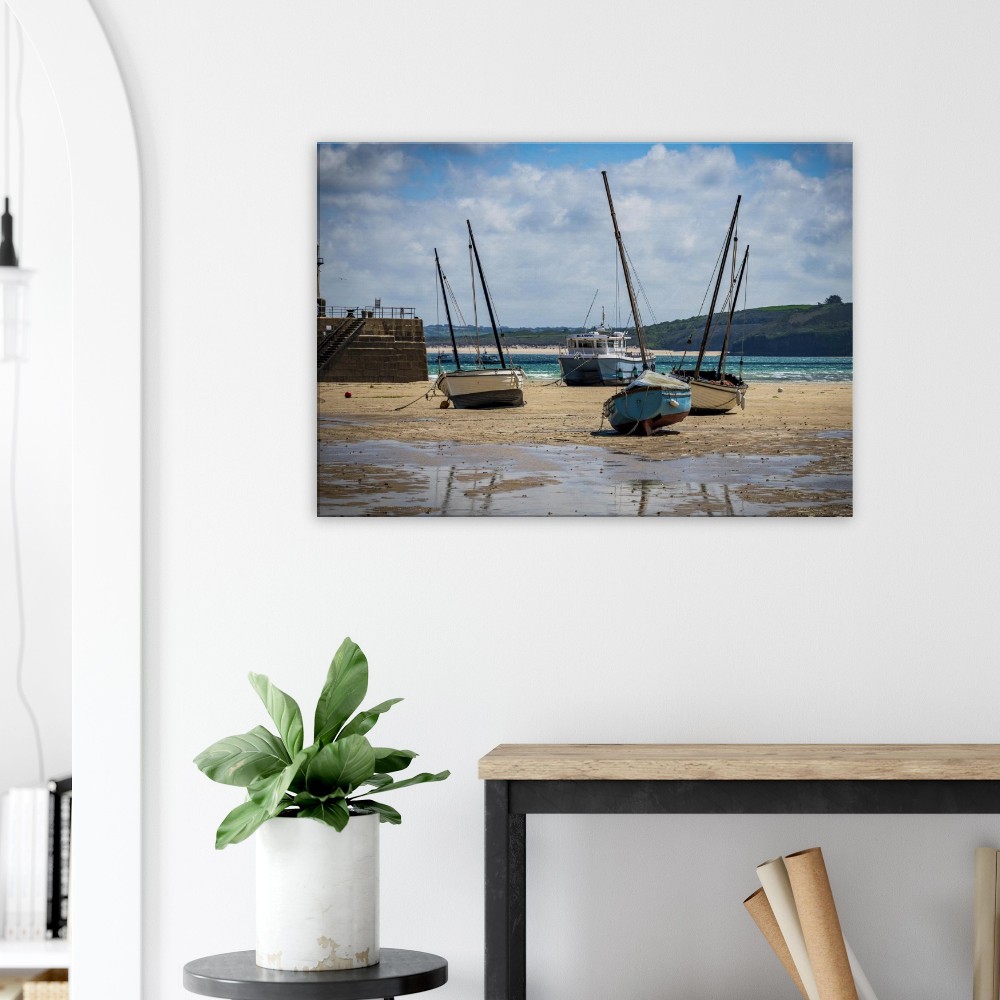 St Ives Harbour, Low Tide - Fine art Canvas print - Image 6